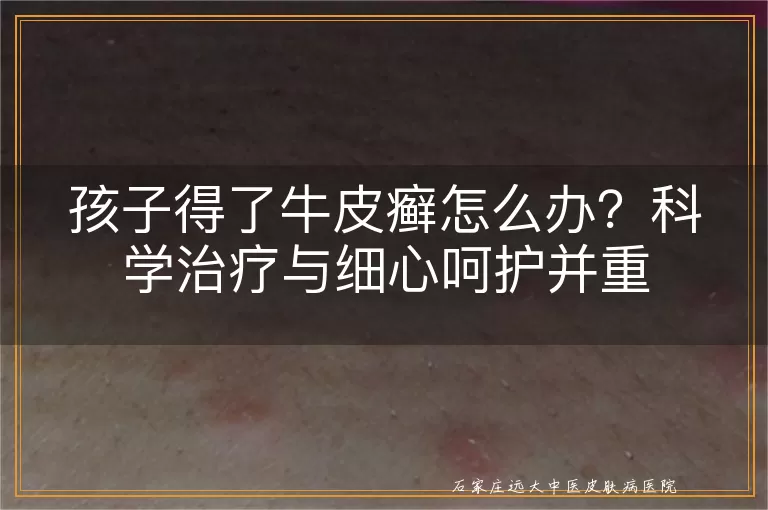 孩子得了牛皮癣怎么办？科学治疗与细心呵护并重